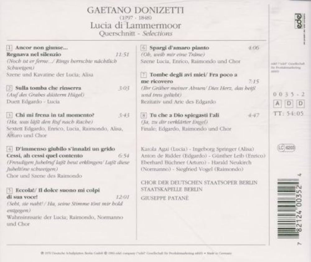 ドニゼッティ：ルチア [CD] Maria Callas / マリア・カラス「Donizetti : Lucia di